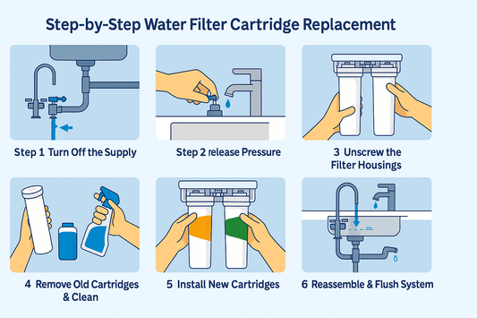 How to Replace Standard 10” Undersink Water Filter Cartridges