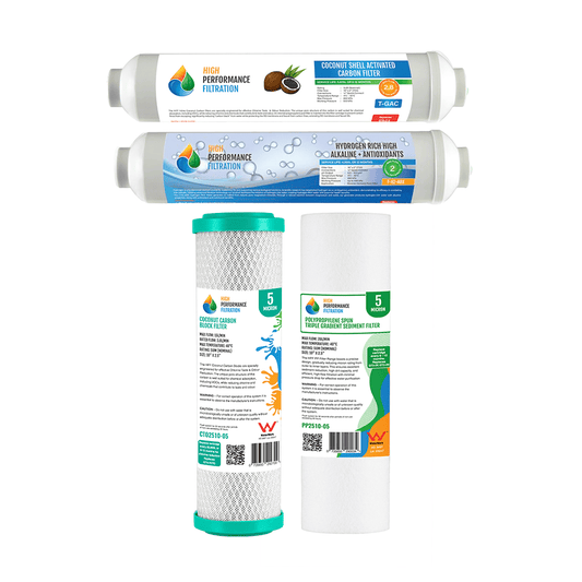 Annual 5 Stage RO Replacement Pack - High Alkaline System - Standard 10"
