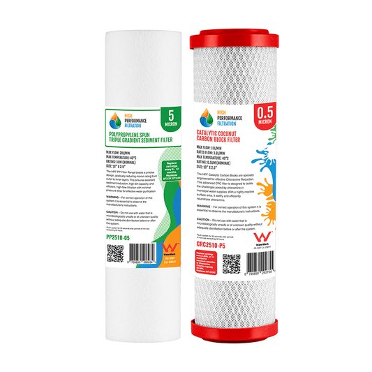 Chloramine Reduction - Twin Undersink Replacement Pack - 10" x 2.5"