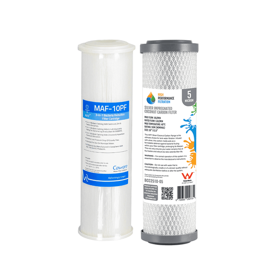 Bacteria-Rain-Tank Water - Twin Undersink Replacement Pack - 10" x 2.5"